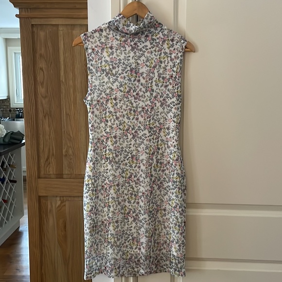 AFRM NWT maci mock neck floral cut out dress - Picture 7 of 16